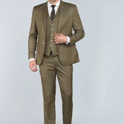 Men 3 PCS SB2 BTN NOTCH CLR SUIT - S.SLM FIT Solid Suit-picture-15