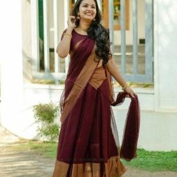 Solid Semi Stitched Lehenga Choli-image-41