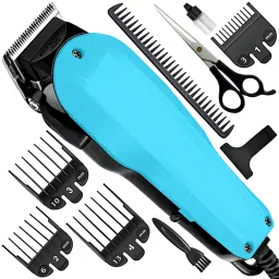 QGS Men’s AT Powerful Hair Clipper Professional Beard Moustache Hair Cutting Trimmer Fully Waterproof Grooming Kit 510 minRuntime 8 Length Settings-image-50