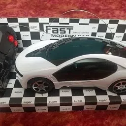 hk toys New RC Remote Control Fast Modern Car With 3D Lights for Kids (Multicolor) image 2