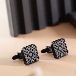 Alvaro Castagnino Men Embellished Square Cufflinks-image-84