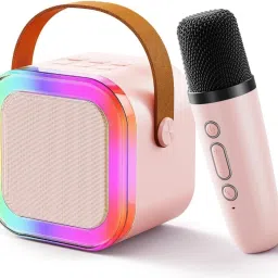 ME&U MINI BOOST MUSIC With wireless Mic & Voice Changing Effects LED Bluetooth 10 W Bluetooth Party Speaker-16
