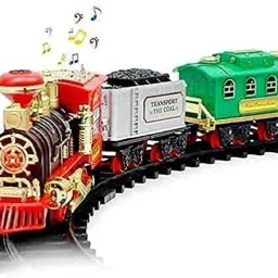 Train Operated Super Toy with Track Set Emits Real Smoke Light Sound for Kids-18