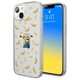 Macmerise Go Bananas Silicone Back Cover for Apple iPhone 14 (Supports Wireless Charging, Multi Color)-image-64