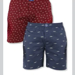 Pack of 2 Printed, Self Design Men Boxer-image-80