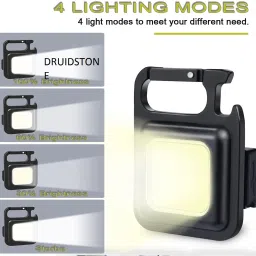 Keychain Led Light with Bottle Opener, Magnetic Base 4 hrs Torch Emergency Light LED Front Light-image-93