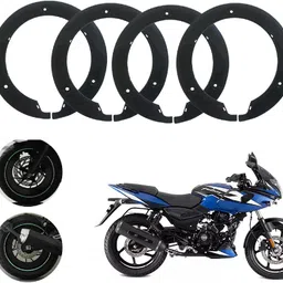 sunriders Bike Wheel Cover 17 Inch For Bajaj Pulsar 220 F Black Half Pack of 4 Pc Wheel Cover For NA NA-picture-23