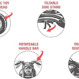 centy Rugged the Enfield Bullet side stand and Pull Back image 3