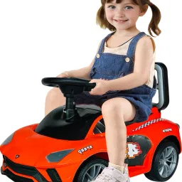 Baby Leg Push Car With Steering Rideon for 1 , 2 , 3 Year Kids Rideons & Wagons Non Battery Operated Ride On-17