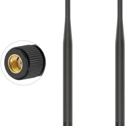 Telehatch 5dBi WiFi Antenna (Set of 2) | 2.4GHz Rubber Duck RP-SMA Male | Wireless Antenna Antenna Amplifier-42