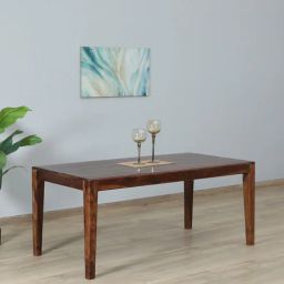 woodsworth from pepperfry Gabriella Sheesham Wood 6 Seater Dining Table In Provincial Teak Finish-picture-32