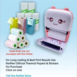 ENMORA Portable Printer, Mini Pocket Wireless Bluetooth Thermal JGW8 Multi-function Monochrome Label Printer image 2