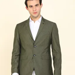 Men Self Design Single Breasted Formal Blazer-image-47