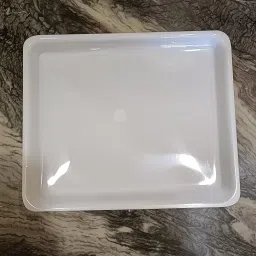 hospitality Paulsons White Acrylic Rectangular Serving Tray Size:12"x10" Tray image 5