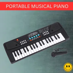 Piano Keyboard with Mic, 37 Keys 8 Tones Portable Electronic Toy For kidsH247 Piano Keyboard with Mic, 37 Keys 8 Tones Portable Electronic Toy For kidsH247 Analog Portable Keyboard-image-49