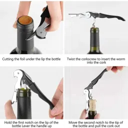 bzilo BEST QUALITY COMBO CARD OPENER,WINE OPENER AND PEPSI OPENER FL8 COMBO Premium PEPSI OPENER ,WINE OPENER AND CARD OPENER BLACK M_7 Bottle Opener image 5