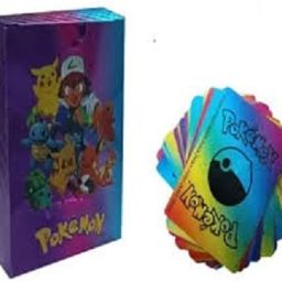 55 Pcs Rainbow Trending Waterproof 55pcs Pokemon cards set-image-65