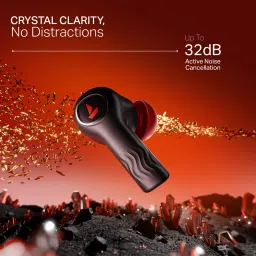 boat Nirvana Crystl, Transparent Case,360 Spatial Audio, ANC(~32dB), 100Hrs Battery Bluetooth Headset image 4