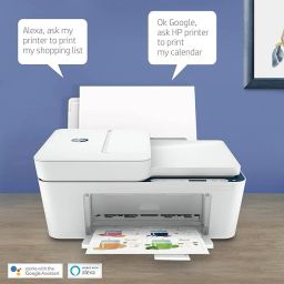 HP DeskJet Ink Advantage 4178 Multi-function WiFi Color Inkjet Printer with Voice Activated Printing Google Assistant and Alexa image 2