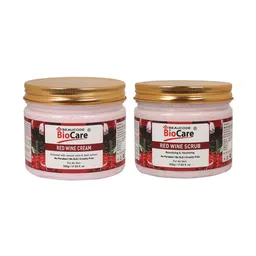 BEAUCODE BIOCARE Set of Red Wine Scrub & Cream For All Skin Types - 500g each-56