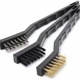 Mini Wire Brush Set Nylon, Brass and Stainless Steel Wire Brush Strip Brush-image-0