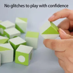 littlelovik Wooden Puzzle Cube 30 Geometric Shapes, Sorting Block Education Toy for Kids image 4