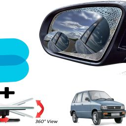 4 Pcs. Pack Blind Spot Mirror And Anti Fog & Rainproof Film Combo-image-34