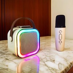 Saibaba Insulators Karaoke Speaker K12: Party POP Wireless Bluetooth Speaker with Mic, RGB 88 9 W Bluetooth Speaker-image-70