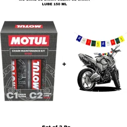 C1 C2 Combo + Tibetan Flag Clean & Lube Road 300 ML Chain Oil-7