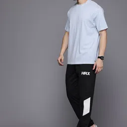 hrx by hrithik roshan Men Solid Black Track Pants-picture-49