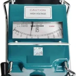 Hand Driven Generator Type Insulation Tester 5000 Volts 5-10000 Ohms Analog Voltage Tester-11