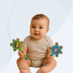 woodaura19 lightweight wooden rattle baby toy Rattle-picture-42