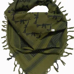 Woven Pure Cotton Men Green, Black Fancy Scarf, Scarf, Stole-image-43