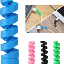 SANEHA Spiral Cable Protector (Pack of 6) 24 pcs Cable Protector-image-39