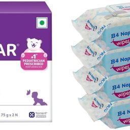 Baby Bathing Bar each (75gx2)and Baby Wipes 80 Pieces x 4-29