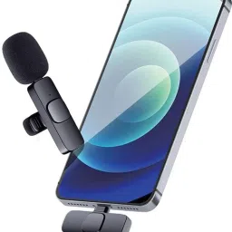 explorer ™ Latest New Technology iPhone And Type C Supported K8 Wireless Microphone Lapel Mic System for YouTube Facebook Live Stream TikTok Video Recording Vlog Plug & Play Lavalier Noise Reduction No APP & Bluetooth Needed Collar Mic image 4