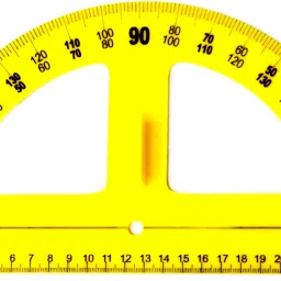 Teacher's protractor big size for school geometry box degree ruler math kit manipulatives model,plastic Ruler-6