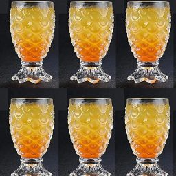 (Pack of 6) 190 ML Pineapple Shape Glass for Water, Cold Drink, Cocktail, Beer (Set of 6) Glass Set Water/Juice Glass-image-12