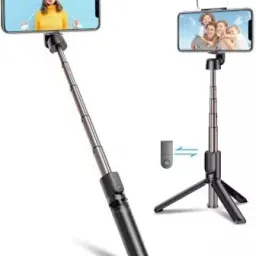 Mobtude Selfie Stick Tripod, Mini Extendable 3 in 1 Aluminum Selfie Stick with Remote 3 Axis Gimbal for Mobile image 3