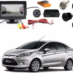 Premium Car TFT Monitor & LED Camera with Parking Sensor Kit Combo-1