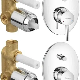Agate concealed Diverter Body with Concealed Upper Part set of 2 pic 110 Agate Diverter with upper trim | Hot and Cold Basin Mixer | Complete set Diverter Faucet-8
