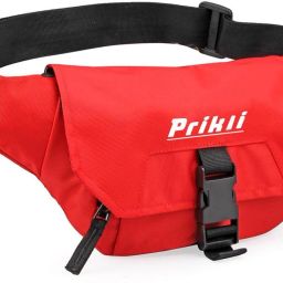 prikli Document Money Phone Belt Sport Bag for Men and Women travel waist bag (RED) Waist Bag-image-60