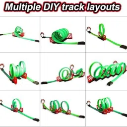 bestie toys TrackGo Car Track Builder - Flexible Multi Loop Slot/Race Car Set Great Toy image 5