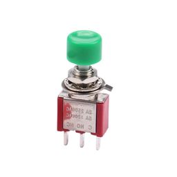 Green DS-612 6MM 3PIN Mini Momentary Self- Reset Automatic Return Push Button Switch image 1