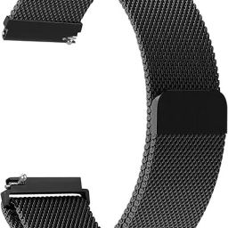 LNKART 20mm Quick Release Watch Band Metal Strap for Samsung Galaxy Watch 7 6 5 4 3 FE 40mm 41mm 42mm 44mm 45mm 46mm Magnetic Mesh Watch Band for Amazfit Bip U Pro/GTS for Galaxy Watch Active/2 40mm 44mm Smart Watch Strap-27