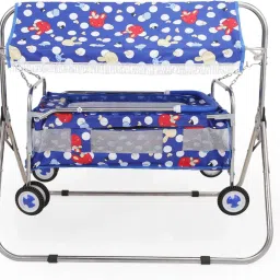 New born baby cradle With Swing bassinet Cum Stroller-image-11