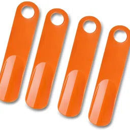 JEEBU Pack of 4 Plastic Shoe Horn 7.5 inch Orange Portable Travel Use Shoe Tree Helper Shoe Tree-image-23