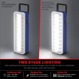 24 energy 40 Hi-Bright LED & Long Durable Solar Rechargeable 6 hrs Torch Emergency Light image 4