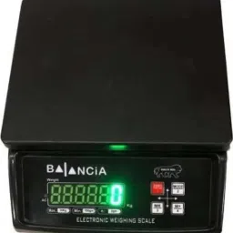 FOVTY Balancia 30kg Double Display High Quality Weight Machine For Kitchen/Shop With Power Adapter & 4V Re-Chargeable Battery Weighing Scale (Black) (Platform Size- 170 x 210mm, Dual Display, On Off Memory Function,grocery,kata,taraju,shop,computer electronic vajan kata , tarazu , jewellery , sabzi ,4V Re-Chargeable Battery) # Made in India Weighing Scale-20