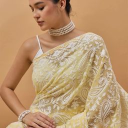 Self Design Bollywood Georgette Saree-image-46